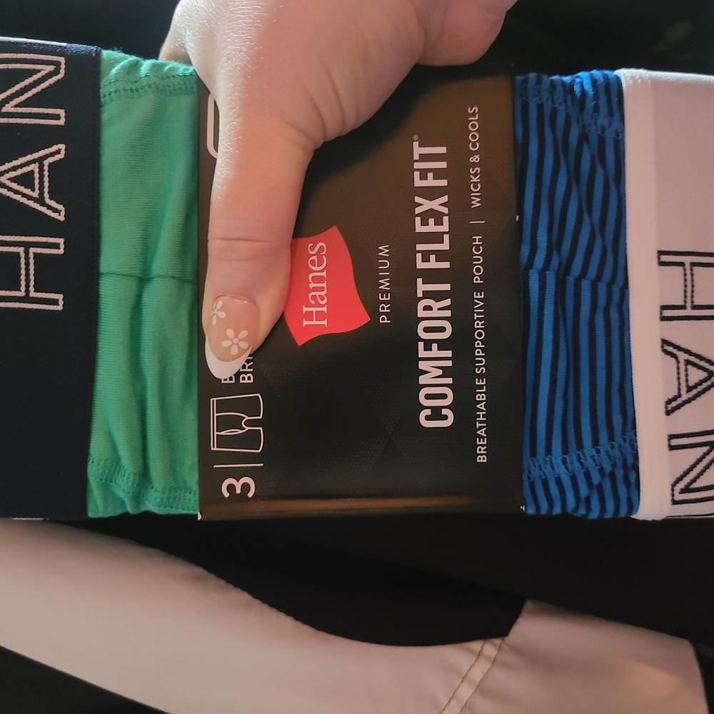 Hanes Men's Comfort Flex Fit Boxer Briefs - Blue, Green, White
